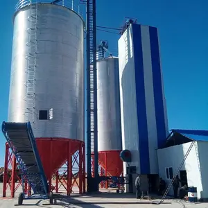agricultural used for feeding wheat paddy customized capacity corn grain silos