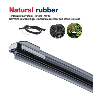 Balais d'essuie-glace universels en gros Nouveau type de balais d'essuie-glace en caoutchouc naturel souple sans cadre pour le nettoyage des vitres - Product Image 5