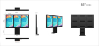 Pantalla Digital para Exteriores IP67 de 55 Pulgadas con Sistema de Intercomunicación, Menús Digitales, Señalización Digital LCD Impermeable y Pantallas Publicitarias