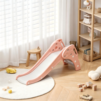 Set de Piscina de Pelotas y Tobogán Plegable para Bebés, Tobogán de Plástico HDPE para Interiores, para Niños, Casa de Juegos, Jardín de Infancia