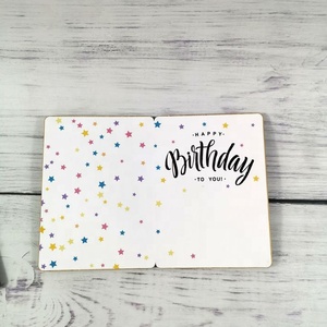Servicio de corte por láser Productos de madera personalizados Tarjeta de madera de felicitación temática de cumpleaños, regalo de día especial - Product Image 5
