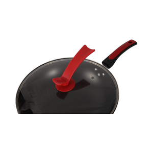 <span class=keywords><strong>Wok</strong></span> Antiadherente de 32 cm para Inducción con Tapa de Vidrio Resistente, Sartén Profunda de Cobre para Saltear, Calentamiento Rápido, Utensilio de Cocina Universal - Product Image 4