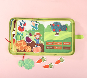 Nouveau design de jouets éducatifs préscolaires : Tableau d'activités Montessori en feutre sur le thème des animaux de la forêt pour développer la <span class=keywords><strong>motricité</strong></span> <span class=keywords><strong>fine</strong></span> et les compétences de base - Product Image 5