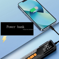 Gonfleur de pneus de voiture sans fil HF8018 Pompe de gonflage Compresseur d'air portable Quatre lumières LED Arrêt automatique
