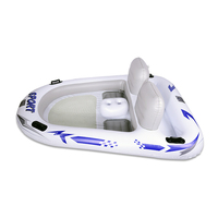 Vente en gros flotteur de piscine double sièges bateau flottant gonflable chaise longue de piscine gonflable île flottante d'eau de rivière
