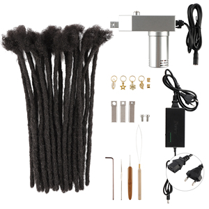 Vast Dread Lock Machine Dreadlocks Maker con 3 o 6 cabezas <span class=keywords><strong>Kit</strong></span> de máquina de rastas eléctricas para Locs Quick DIY Make o Repair Locs - Product Image 2
