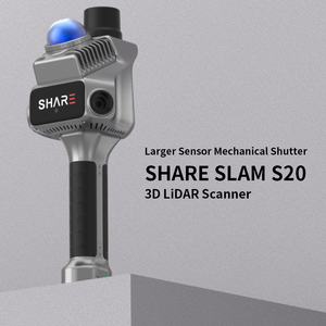 แชร์ S20 เครื่องวัดระยะทางแบบพกพา 3 มิติ ด้วยเทคโนโลยี Lidar SLAM กล้องความละเอียดสูงแบบรวมในตัว จุดสีแบบคลาวด์  ตัวเครื่องอะลูมิเนียม ใช้พลังงานจากแบตเตอรี่  OEM รับประกัน 1 ปี - Product Image 2