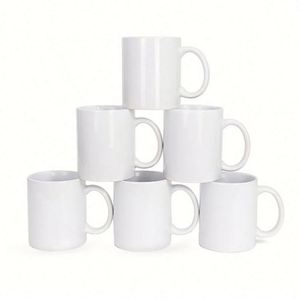 Tazas de Café de Cerámica de 11 oz para Sublimación, al por Mayor de Fábrica, de Alta Calidad, con Impresión de Logotipo Personalizado - Product Image 1