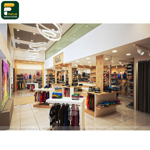 Présentoir de Magasin de Vêtements Élégant avec Panneau Rétroéclairé et Armoire à Vêtements Suspendus – Fonctionnalité d'Affichage Visuel - Product Image 2