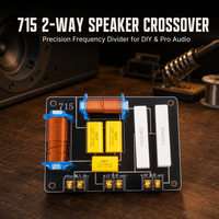 Répartiteur de fréquence 715 pour haut-parleurs 2 voies 10-12 pouces, réseau de crossover 700W 4-8 Ohm 2000Hz, accessoires pour haut-parleurs HiFi aigus/basse