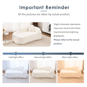 Divan incurvé emballé en rouleau, canapé deux places incurvé en tissu éponge, compression sous vide à faible coût pour mobilier hôtelier - Product Image 3