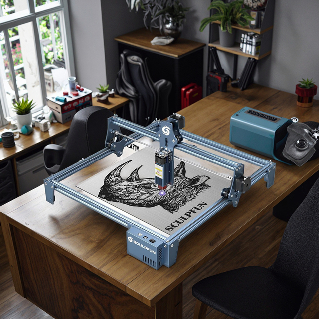 SCULPFUN S9 90W Engraving Machine DIY Laser Cutter Engraver for Wood & Acrylic