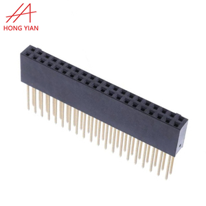 2.54mm dip đôi hàng dài Pin nữ tiêu đề ổ cắm 2*<span class=keywords><strong>20</strong></span> vị trí 40 <span class=keywords><strong>20</strong></span> 10 13 60 pin báo chí-fit PC104 PCB Dip nối - Product Image 2