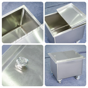 Meelwagen, roestvrij staal, verwijderbare rijstolie- en waterreservoir met deksel, keuken, commercieel - Product Image 6