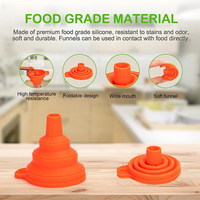 Gadgets de cuisine Entonnoir pliable Outils de cuisine Entonnoir pliable en silicone pour liquide