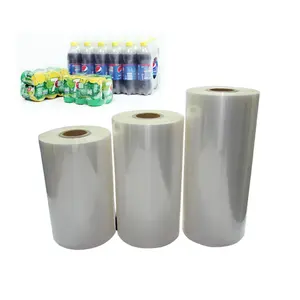 Yüksek kaliteli maden suyu şişesi meyve suyu şişesi ambalaj shrink film, shrink ambalaj makinesi PE plastik film