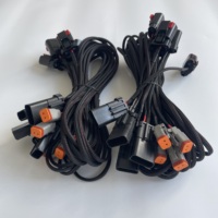 Kustom Deutsch DT 2 3 4 6 8 12Pin Kawat Listrik Otomatis Konektor Tahan Air Perempuan Kabel Harness Perakitan Laki-laki