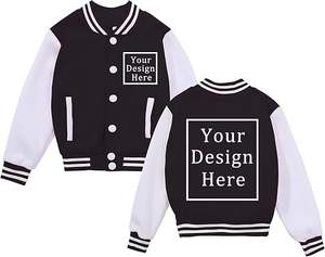 Chaqueta Bomber Personalizada con Logotipo, Estilo Universitario, para Invierno, Uniforme de Béisbol, para Equipos Escolares, Unisex, con Parches - Product Image 2