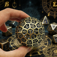 Dés à 100 faces creux de 55 mm pour D&D RPG, en métal personnalisé, vente en gros, pour jeux de table et collectionnables