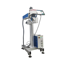 Machine de marquage laser à fibre en ligne 30w 50w Imprimante laser de code de lot de date pour boîtes d'emballage Câble Fil Pp Pe Pvc Tube