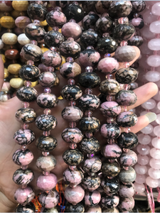 Joyería de alta calidad, piedra de luna, Rodonita de cuarzo <span class=keywords><strong>rosa</strong></span>, joyería de corte, pulsera artesanal, collar, clavos para las orejas - Product Image 3