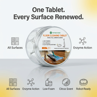 Tablettes de nettoyage écologiques pour sols domestiques - Nettoyant à dissolution rapide pour carrelages et parquets