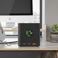 Chargeur rapide 3680W, 3 prises, 3 ports USB (2-C Type), multiprise de bureau, prise d'extension EU/Kr Cube ABS, ordinateur portable/ordinateur portable