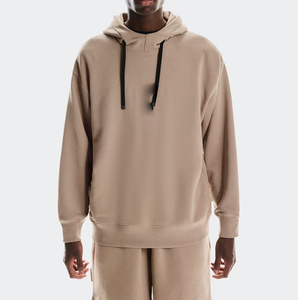 <span class=keywords><strong>Tuta</strong></span> Sportiva da Uomo Trendy del Produttore: Felpa con Cappuccio <span class=keywords><strong>in</strong></span> Spugna Traspirante e <span class=keywords><strong>Bermuda</strong></span>, Vestibilità Ampia e Oversize - Product Image 4