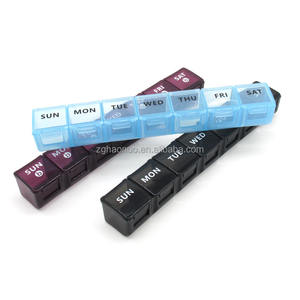 กล่องยา7วัน,กล่องใส่ยาประจำวันขนาดใหญ่รายสัปดาห์ที่จัดเก็บยาพร้อมปุ่มกดง่ายสำหรับใส่ยา/วิตามิน/น้ำมันปลา - Product Image 6