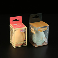 Logo personnalisé transparent pliable étanche rond PVC montres boîtes en plastique PVC PET cosmétiques boîte d'emballage