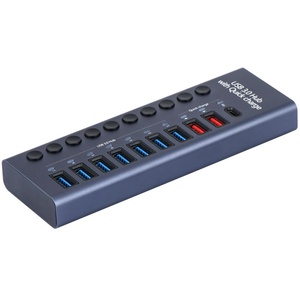 ยูเอสบี 3.0 ฮับ 10 พอร์ตตัวแยกฮับข้อมูล <span class=keywords><strong>USB</strong></span> พร้อมสวิตช์เปิด/ปิดแบบแยกอิสระส่วนต่อขยาย <span class=keywords><strong>USB</strong></span> สำหรับเมาส์คีย์บอร์ดฮาร์ดไดรฟ์ - Product Image 6