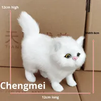 W-6656 personnalisé en peluche Mini Animal chat fourrure pour la maison personnalisé Saint Valentin cadeau