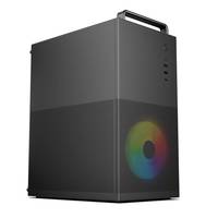 Chasis de Computadora con Torre de Refrigeración de Alto Flujo de Aire, Compatible con Enfriador de CPU de 160 mm, Chasis de PC MATX, Torre de Escritorio con Tipo C