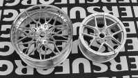 Jantes de voiture en alliage d'aluminium T6061 polies à deux pièces, à déport profond, 20, 21, 22, 24 pouces pour Chevy Ford Focus Mustang F150 Buick Cadillac
