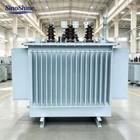 Transformateur de puissance immergé dans l'huile 200 250 300 KVA 11KV abaisseur de tension, enroulement en cuivre pur, 60Hz, personnalisé OEM, extérieur, prix