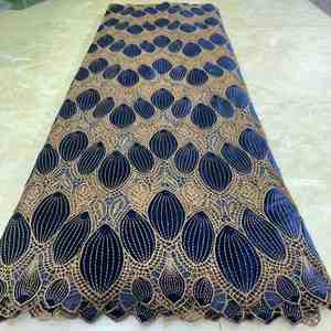 Kadın siyah kadife kumaş lazer işlemeli geometri çiçek desen DIY gelinlik çanta için afrika dantel dikiş metre tarafından - Product Image 6