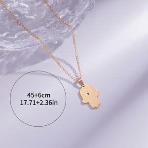Collier Pendentif Tendance Calligraphie Arabe Musulmane <span class=keywords><strong>en</strong></span> Acier Inoxydable Bijoux de Mode Vente <span class=keywords><strong>en</strong></span> Gros Aïd pour Femmes et Hommes - Product Image 4