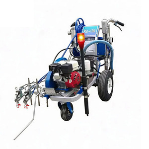 Machine de marquage par pulvérisation à froid bibo avec pompe à piston hydraulique, trace des lignes uniformément sans interruption, compatible avec une variété de revêtements - Product Image 1
