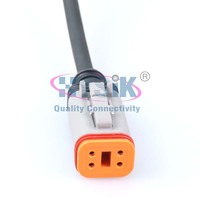 Konektor DEUTSCH DT Kabel Harness Otomotif DT06-2/3/4/6/8/12S DT04-2/3/4/6/8/12P Steker Receptacle untuk Industri Pertanian
