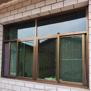 Fenêtre <span class=keywords><strong>coulissante</strong></span> <span class=keywords><strong>horizontale</strong></span> moderne en alliage d'aluminium avec réduction du bruit et isolation thermique pour maison extérieure près de la route - Product Image 2