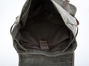 18SC-6773D top qualité étanche femelle chaîne fermeture fonctionnelle en toile cirée sac à dos en cuir - Product Image 6