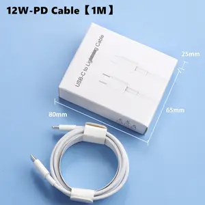 Wholesale Best Selling PD Cable 1M 1.5M 2M CL Charging Cables 27W 12W C To L Fast Charging Cable For IOS IP8 12 14