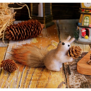 Figurines d'animaux miniatures de dessin animé à faire soi-même, souris et écureuils mignons, mini-artisanat en mousse pour la décoration de bureau, de jardin et de la maison - Product Image 5