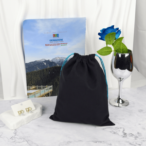 Bolsa de Cordón de Algodón Reciclable con Logotipo Personalizado al por Mayor, Bolsa de Embalaje Ecológica para Pegatinas - Product Image 6