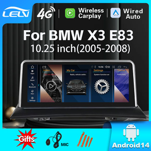 X3 E83 รองรับหน้าจอขนาด 10.25 นิ้ว ระบบนำทางในรถยนต์ Android สเตอริโอหน้าจอใหญ่ ควบคุมกลาง ระบบแยกส่วน GPS USB รวมการเชื่อมต่อ LELV-10.25 นิ้ว - Product Image 5