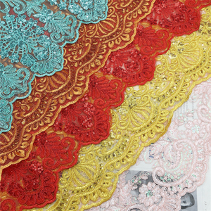 Hot Bán Cá Quy Mô Dệt Kim Sequin Lưới Vải Cho Nền Sân Khấu Trang Trí Cho Cô Gái Chàng Trai Hiệu Suất Quần Áo Headband - Product Image 2