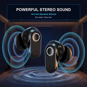 Audífonos Inalámbricos, Auriculares con Micrófono ENC, Baja Latencia, <span class=keywords><strong>Bluetooth</strong></span> 5.4, Bajos Profundos, Ideales para Oficina y Viajes - Product Image 3