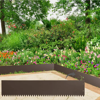 Bordure de jardin en acier inoxydable sur mesure, résistante à la corrosion, pliable, pour bordure de pelouse, de parterre de fleurs et de jardin