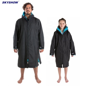 Manteau de pluie à capuche, coupe-vent imperméable, pour le <span class=keywords><strong>Ski</strong></span> d'extérieur, la plage, la neige, les sports aquatiques, Robe de change, pour enfants et adultes - Product Image 1