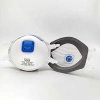 Masque respiratoire anti-poussière EN 149 CE, masques anti-poussière FFP3 avec valve NRD, masque respiratoire jetable